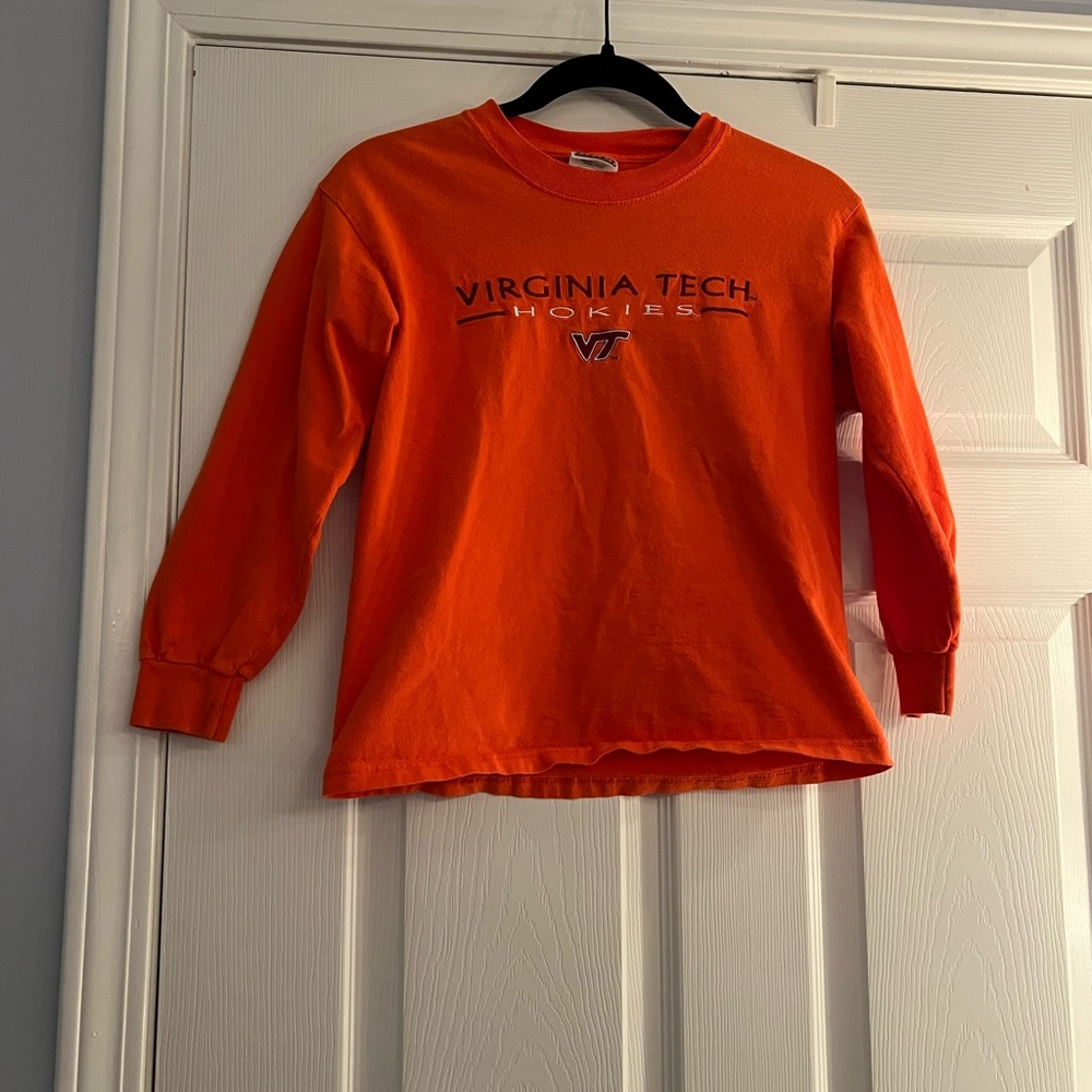 Kids Orange Virginia Tech Long Sleeve Shirt